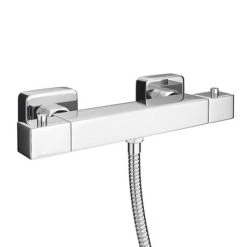 Milan Bar Shower Package w. Flat Minimalist Slider Handset Kit 12 Milan Bar Shower Package w. Flat Minimalist Slider Handset Kit -Showers Shop MMBSFT1 d4 460