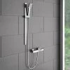 Milan Bar Shower Package w. Flat Minimalist Slider Handset Kit -Showers Shop MMBSFT1 p