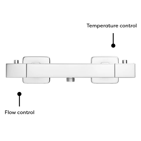 Milan Bar Shower Package w. Flat Minimalist Slider Handset Kit 8 Milan Bar Shower Package w. Flat Minimalist Slider Handset Kit - Image 6