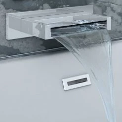 Milan Shower Package (Rainfall / Waterfall Shower Head + Waterfall Bath Spout) -Showers Shop MSPRWF d2 460