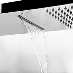 Milan Shower Package (Rainfall / Waterfall Shower Head + Waterfall Bath Spout) -Showers Shop MSPRWF d4 460