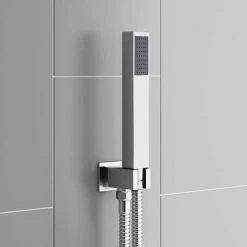 Milan Shower Pack (Rainfall / Waterfall Shower Head, Outlet Elbow w. Parking Bracket + Handset) -Showers Shop MSPWHDS d4 460