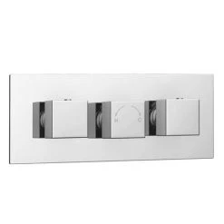 Milan Square Concealed Triple Shower Valve with Fixed Head & 4 Body Jets - Chrome 13 Milan Square Concealed Triple Shower Valve with Fixed Head & 4 Body Jets - Chrome -Showers Shop MSQSVBJ N D1 460