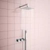 Milan Square Shower System (200mm Fixed Head, Handset + Integrated Parking Bracket) 1 Milan Square Shower System (200mm Fixed Head, Handset + Integrated Parking Bracket) -Showers Shop MSVHCHPK2 p