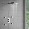 Milan Concealed Thermostatic Valve with Diverter, Fixed Shower Head + 4 Body Jets 1 Milan Concealed Thermostatic Valve with Diverter, Fixed Shower Head + 4 Body Jets -Showers Shop MVDPK1 prod