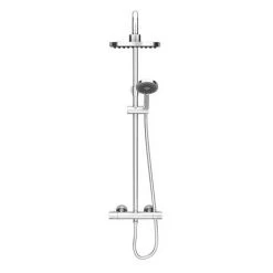 Monza Modern Round Thermostatic Shower - Chrome -Showers Shop MZA002 n d6 460