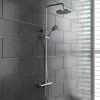 Madrid Luxury Round Thermostatic Shower - Chrome -Showers Shop Madrid Luxury Round Thermostatic Shower Chrome n p