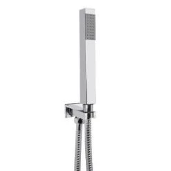 Ultra Series L Triple Thermostatic Valve with Square Shower Head + Handset -Showers Shop Milan Triple Thermostatic Valve with Square Shower Head and Handset d3 460