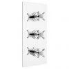 Bristan - 1901 Concealed Dual Control Three Handle Thermostatic Shower Valve - Chrome - N2-SHC3STP-C -Showers Shop N2 SHC3STP C PN