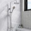 Nova Round Thermostatic Shower Kit with Spout 1 Nova Round Thermostatic Shower Kit with Spout -Showers Shop NVS06 n p