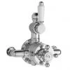 Old London - Chrome Traditional Twin Exposed Valve - LDNV11 2 Old London - Chrome Traditional Twin Exposed Valve - LDNV11 -Showers Shop Old London LDNV11 P