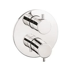 Crosswater MPRO Industrial Chrome Crossbox 1 Outlet Trim Set