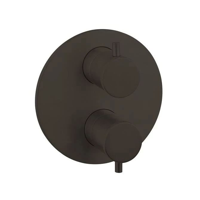 Crosswater MPRO Industrial Carbon Black Crossbox 2 Outlet Multi-flow Trim Set 3 Crosswater MPRO Industrial Carbon Black Crossbox 2 Outlet Multi-flow Trim Set