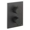 Crosswater - Matt Black MPRO Crossbox 1 Outlet Trim & Levers Finishing Kit -Showers Shop PROCB1000LBPM P1