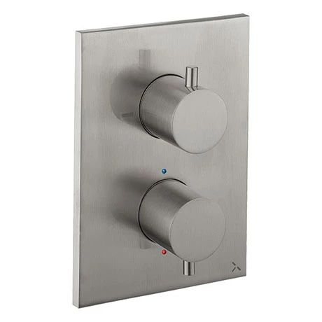 Crosswater - Stainless Steel Effect MPRO Crossbox 1 Outlet Trim & Levers Finishing Kit 3 Crosswater - Stainless Steel Effect MPRO Crossbox 1 Outlet Trim & Levers Finishing Kit