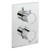 Crosswater - Chrome MPRO Crossbox 2 Outlet (Bath/Shower Icons) Trim & Levers Finishing Kit 2 Crosswater - Chrome MPRO Crossbox 2 Outlet (Bath/Shower Icons) Trim & Levers Finishing Kit -Showers Shop PROCB1500LBPC P1