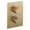 Crosswater - Brushed Brass MPRO Crossbox 3 Outlet Trim & Levers Finishing Kit -Showers Shop PROCB2500LBPF P1