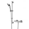 Bristan Quadrato Thermostatic Bar Shower Valve inc. Rigid Riser + Fast Fit Kit