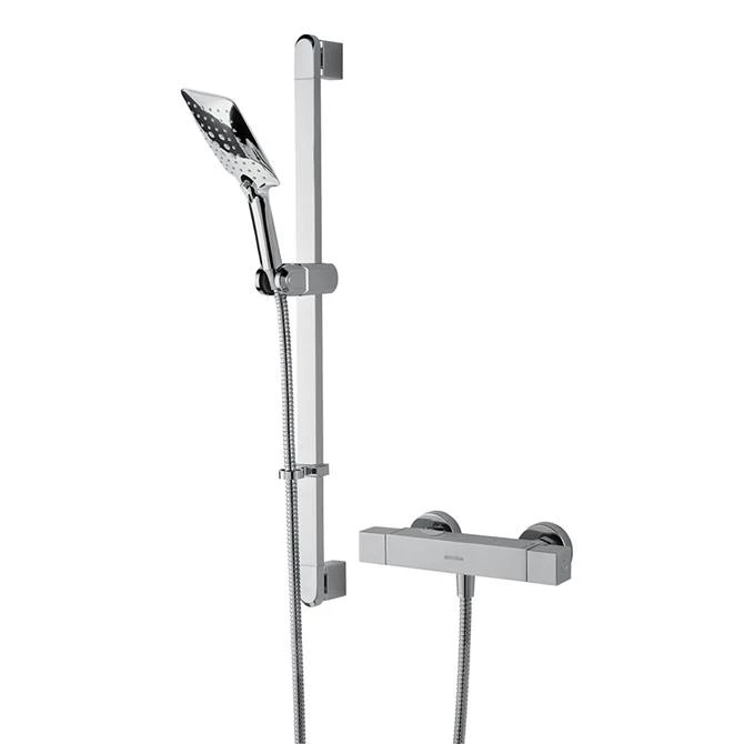 Bristan Quadrato Thermostatic Bar Shower Valve inc. Rigid Riser + Fast Fit Kit 3 Bristan Quadrato Thermostatic Bar Shower Valve inc. Rigid Riser + Fast Fit Kit
