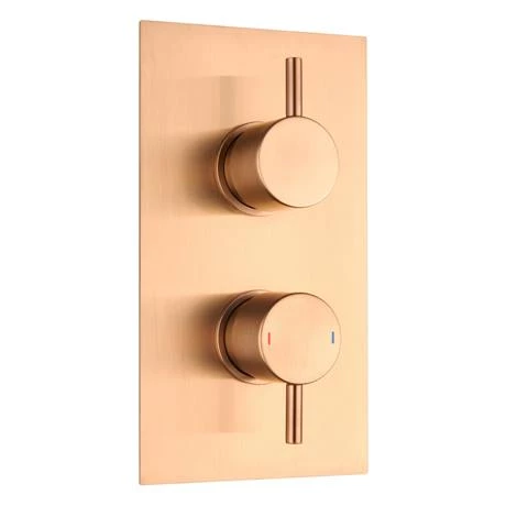 Arezzo Brushed Bronze Round Shower Package with Concealed Valve + Head 4 Arezzo Brushed Bronze Round Shower Package with Concealed Valve + Head - Image 2