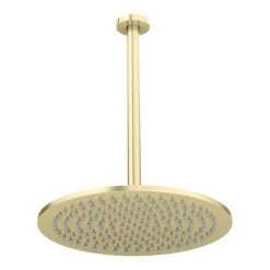 Arezzo Brushed Brass Twin Concealed Shower Valve inc. 300mm Head + Ceiling Mounted Arm 10 Arezzo Brushed Brass Twin Concealed Shower Valve inc. 300mm Head + Ceiling Mounted Arm -Showers Shop RD3BBPKCM d5 460