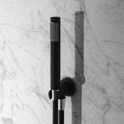 Arezzo Matt Black Round Triple Thermostatic Shower Pack with Head + Handset 10 Arezzo Matt Black Round Triple Thermostatic Shower Pack with Head + Handset -Showers Shop RD3BLKPK detail1 460