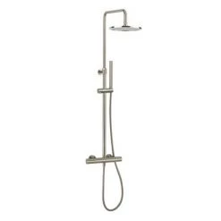 Crosswater Central Brushed Stainless Steel Height Adjustable Thermostatic Shower -Showers Shop RM530WV D1 460