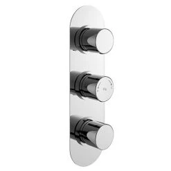 Hudson Reed Round Triple Concealed Thermostatic Shower Valve with Diverter - RNDTR03