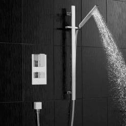 Summit Twin Concealed Thermostatic Shower Valve - Chrome 11 Summit Twin Concealed Thermostatic Shower Valve - Chrome -Showers Shop SCTTSV d3 460