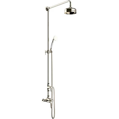 Heritage Dawlish Exposed Shower with Premium Fixed Riser Kit & Diverter to Handset - Vintage Gold - SDCDUAL08 3 Heritage Dawlish Exposed Shower with Premium Fixed Riser Kit & Diverter to Handset - Vintage Gold - SDCDUAL08