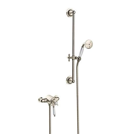 Heritage Dawlish Exposed Shower with Premium Flexible Riser Kit - Vintage Gold - SDCDUAL10 3 Heritage Dawlish Exposed Shower with Premium Flexible Riser Kit - Vintage Gold - SDCDUAL10
