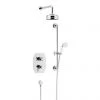 Heritage Glastonbury Recessed Shower with Premium Fixed Head & Flexible Riser Kit - Chrome - SGDUAL03 -Showers Shop SGDUAL03 P