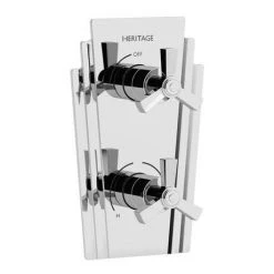 Heritage Gracechurch Recessed Shower with Deluxe Fixed Head Kit - Chrome - SGRDDUAL02 5 Heritage Gracechurch Recessed Shower with Deluxe Fixed Head Kit - Chrome - SGRDDUAL02 -Showers Shop SGRDDUAL02 D1 460 1