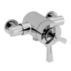 Heritage Gracechurch Exposed Shower with Deluxe Flexible Riser Kit - Chrome - SGRDDUAL05 -Showers Shop SGRDDUAL05 D1 460