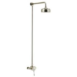 Heritage Glastonbury Exposed Shower with Premium Fixed Riser Kit - Vintage Gold - SGSIN04