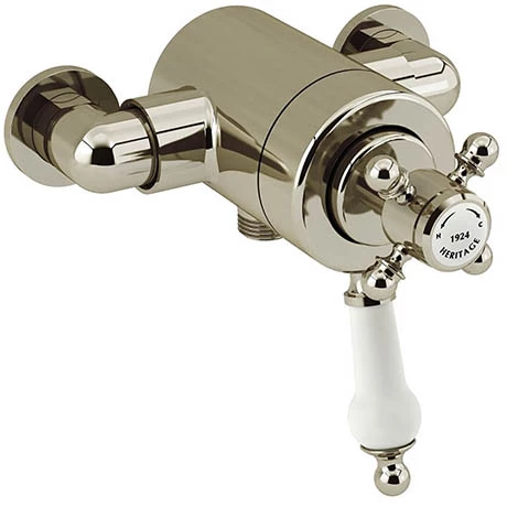 Heritage Hartlebury Exposed Shower Valve with Bottom Outlet Connection - Vintage Gold - SHDAB02 3 Heritage Hartlebury Exposed Shower Valve with Bottom Outlet Connection - Vintage Gold - SHDAB02