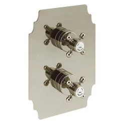 Heritage Hartlebury Recessed Shower with Premium Fixed Head and Flexible Riser Kit - Vintage Gold - SHDDUAL06 -Showers Shop SHDDUAL04 D1N 460