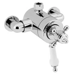 Heritage Hartlebury Exposed Shower with Premium Fixed Riser Kit - Chrome - SHDDUAL07 -Showers Shop SHDDUAL07 D1N 460