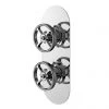 Hudson Reed Revolution Industrial Twin Concealed Thermostatic Shower Valve with Diverter - SIWTW02 -Showers Shop SIWTW01 P