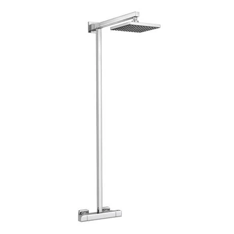 Term Modern Square Thermostatic Shower Kit - Chrome 4 Term Modern Square Thermostatic Shower Kit - Chrome - Image 2