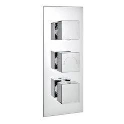 Modern Square Triple Shower Valve, Ceiling Mounted Square Shower Head & 6 Body Jets -Showers Shop SQSP5 nd1 460 1