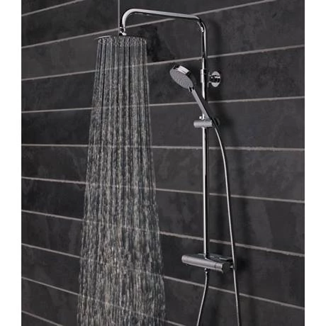 Tavistock Quantum Thermostatic Diverter Bar Valve with Shower Head & Accessory Shelf 4 Tavistock Quantum Thermostatic Diverter Bar Valve with Shower Head & Accessory Shelf - Image 2