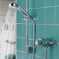 Aqualisa - Siren SL Exposed Thermostatic Shower Valve with Slide Rail Kit - SRN001EA -Showers Shop SRN001EA D4 460