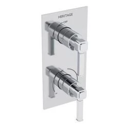 Heritage Somersby Recessed Shower with Deluxe Fixed Head Kit - Chrome - SSOBDUAL02 -Showers Shop SSOBDUAL02 D2 460