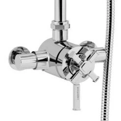 Heritage Somersby Exposed Shower with Deluxe Fixed Riser Kit & Diverter to Handset - Chrome - SSOBDUAL04 9 Heritage Somersby Exposed Shower with Deluxe Fixed Riser Kit & Diverter to Handset - Chrome - SSOBDUAL04 -Showers Shop SSOBDUAL04 D4 460