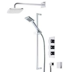 Roper Rhodes Event Square Triple Function Shower System with Bath Filler - SVSET19