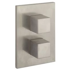 Crosswater - Water Square/Verge Crossbox 3 Outlet Trim & Levers - Brushed Stainless Steel