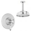 Lancaster Traditional Dual Concealed Thermostatic Shower Valve + Ceiling Mounted 8" Rose 2 Lancaster Traditional Dual Concealed Thermostatic Shower Valve + Ceiling Mounted 8" Rose -Showers Shop TDCTSVPK2 nw p