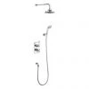 Burlington Trent Thermostatic Concealed Two Outlet Diverter Shower Valve, Hose & Handset with Fixed Shower Head -Showers Shop TF2S V16 P