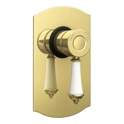 Trafalgar Traditional Gold Concealed Manual Shower Valve